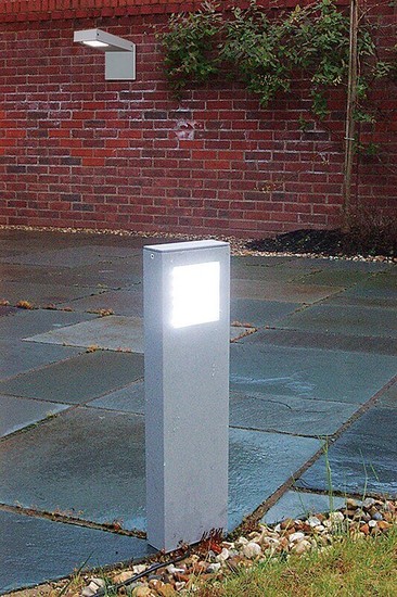 Elstead Beta LED Außen-Stehleuchten 60-fach Mattes Silber IP65