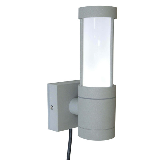 Elstead Beta LED Außen-Wandleuchte 3-fach Mattes Silber IP54