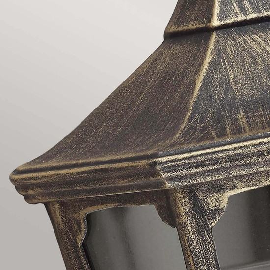 Elstead Cricklade Außen-Wandleuchte E27 Schwarz, Gold IP44