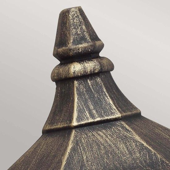 Elstead Cricklade Außen-Wandleuchte E27 Schwarz, Gold IP44