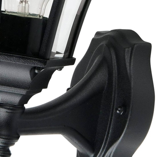 Elstead Ledbury Außen-Wandleuchte E27 Schwarz IP44