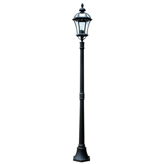 Elstead Ledbury Außen-Stehleuchte E27 192cm Schwarz IP44