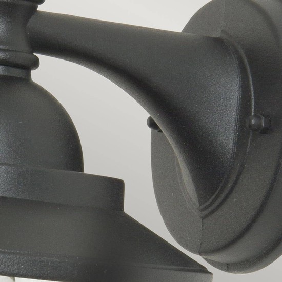 Elstead Sandown Außen-Wandleuchte E27 Schwarz IP44