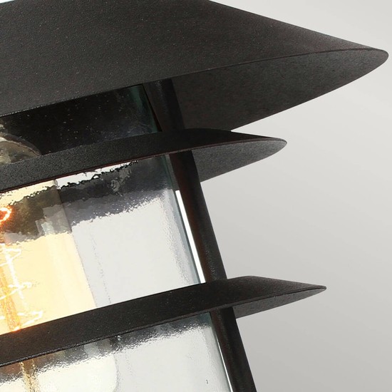 Elstead Helsingor Außen-Wandleuchte E27 24cm Schwarz IP44