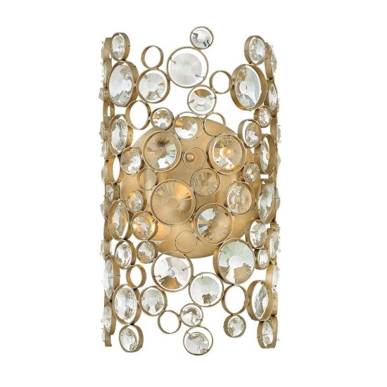 Elstead Anya Wandleuchte E14 2-fach Blattsilber