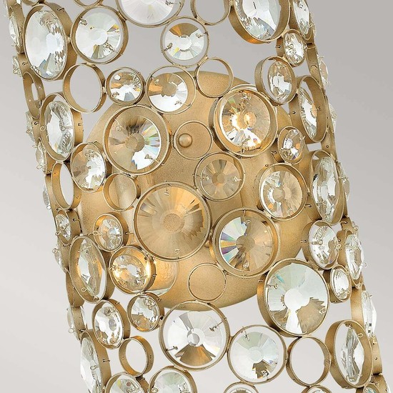 Elstead Anya Wandleuchte E14 2-fach Blattsilber