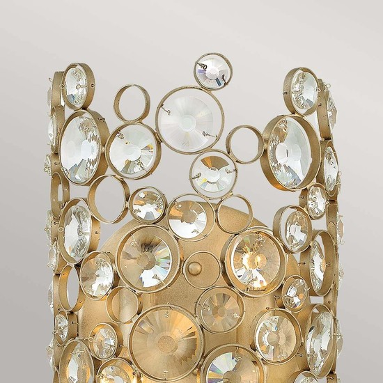 Elstead Anya Wandleuchte E14 2-fach Blattsilber