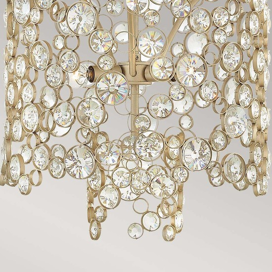 Elstead Anya Kronleuchter E14 6-fach Blattsilber