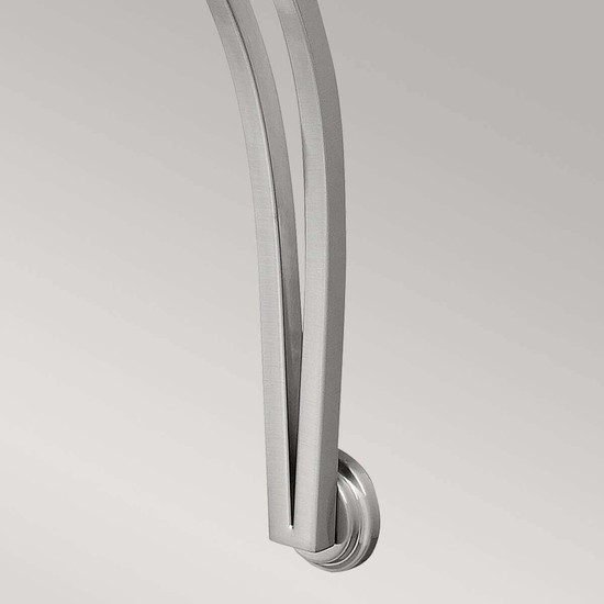 Elstead Bolla Wandleuchte E27 66cm Nickel gebürstet