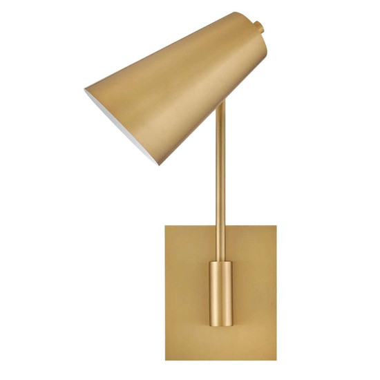 Elstead Bray Wandleuchte E27 schwenkbar Messing lackiert Stahl 43cm