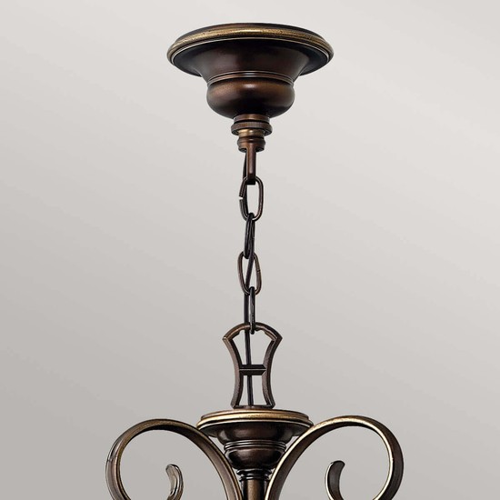 Elstead Cello Kronleuchter E27 15-fach Antike Bronze