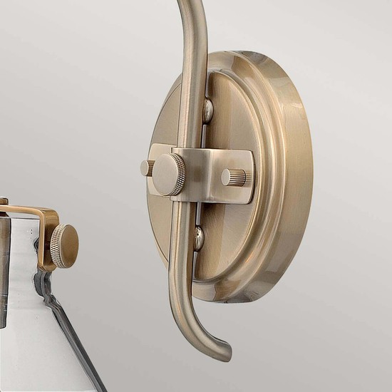 Elstead Congress Wandleuchte E27 29cm Gebürstetes Karamell