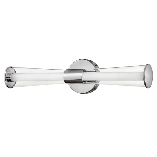 Elstead Elin LED Bad-Wandleuchte dimmbar IP44 warmweiss 22W Chrom poliert Stahl 58cm