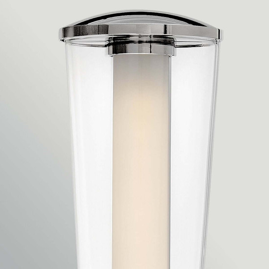 Elstead Elin LED Bad-Wandleuchte dimmbar IP44 warmweiss 22W Chrom poliert Stahl 58cm