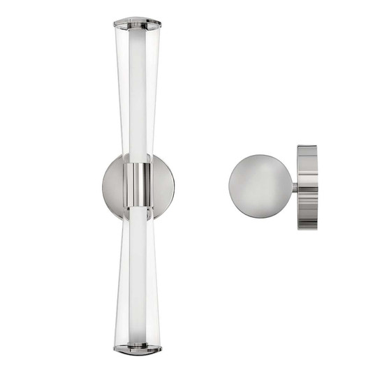 Elstead Elin LED Bad-Wandleuchte dimmbar IP44 warmweiss 22W Chrom poliert Stahl 58cm