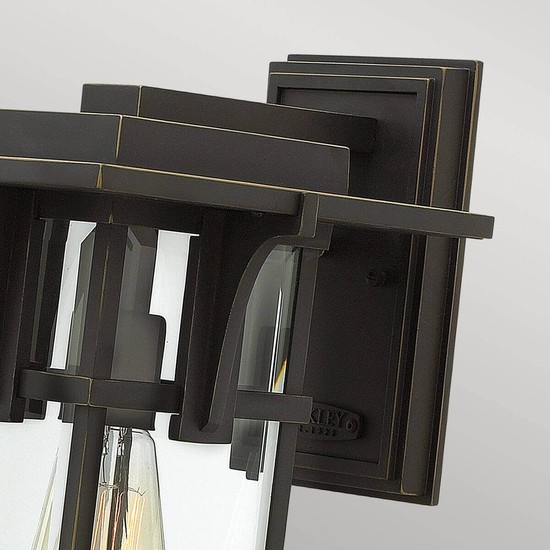 Elstead Manhattan Außen-Wandleuchte E27 38cm Ölgeriebene Bronze IP44