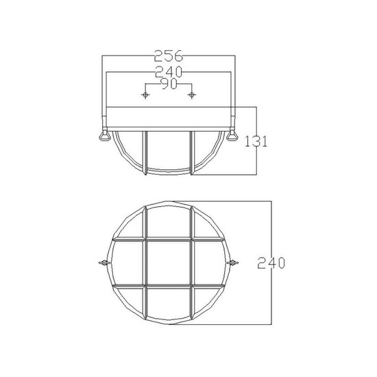Elstead Marina Außen-Deckenleuchte E27 2-fach Silber IP44