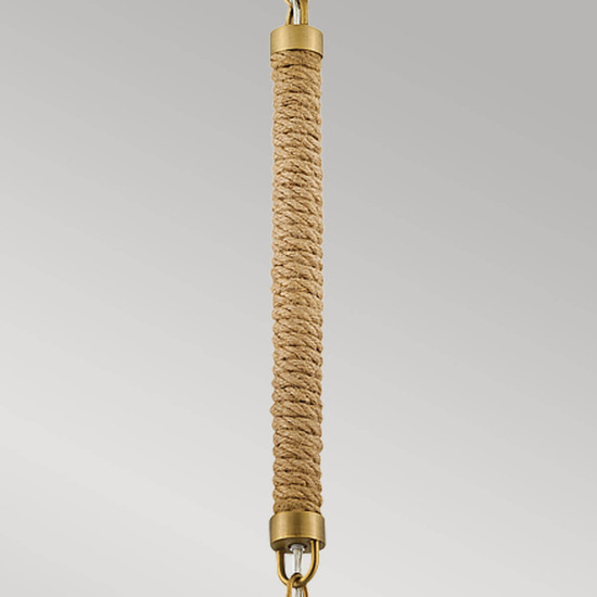 Elstead Nash Pendelleuchte E27 Heritage Messing Off-White