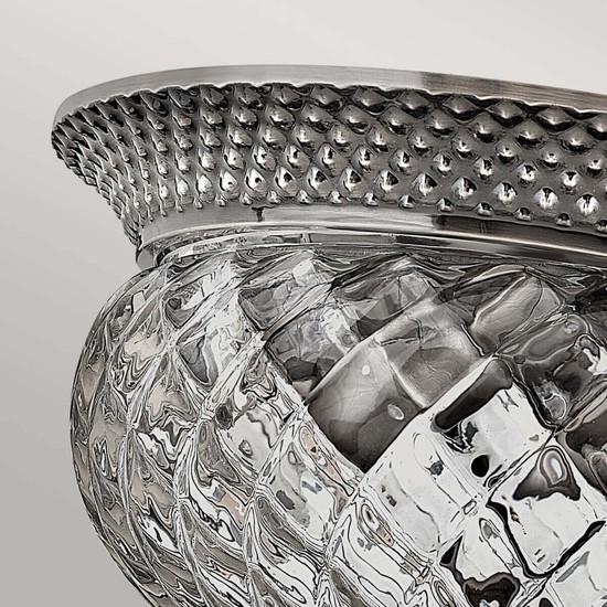 Elstead Plantation Deckenleuchte E27 2-fach Poliertes antikes Nickel