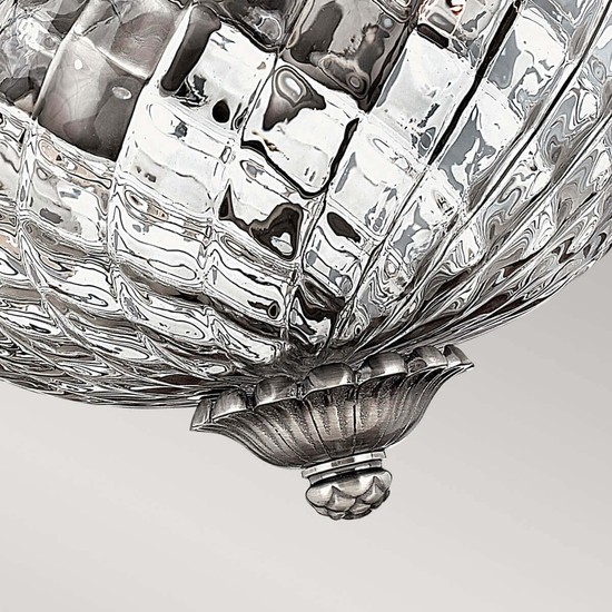 Elstead Plantation Deckenleuchte E27 2-fach Poliertes antikes Nickel