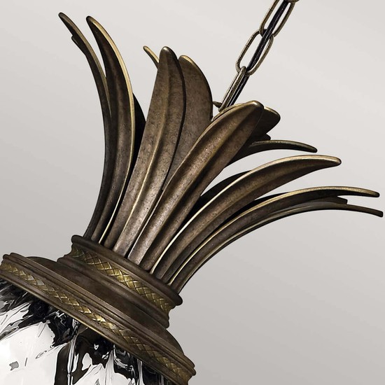 Elstead Plantation Hängeleuchte E14 4-fach Perle Bronze