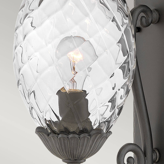 Elstead Plantation Ananas Außenwandleuchte E27 Museum Schwarz IP44