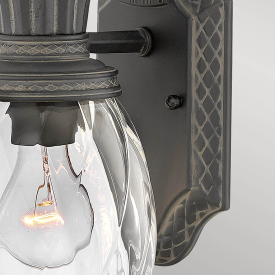 Elstead Plantation S Ananas Außenwandleuchte E27 Museum Schwarz IP44