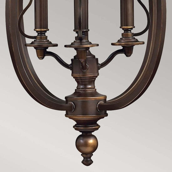 Elstead Plymouth Kronleuchter E14 4-fach Ältere Bronze