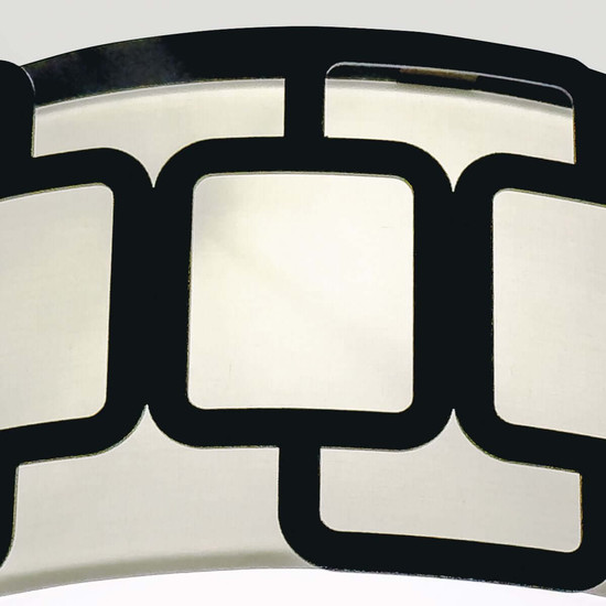 Elstead Sabina Deckenleuchte 3-flammig E27 Schwarz Stahl Stoffschirm Ø38cm Made in UK