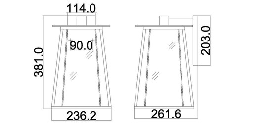Elstead Walker Außen-Wandleuchte E14 2-fach Buckeye Bronze IP44