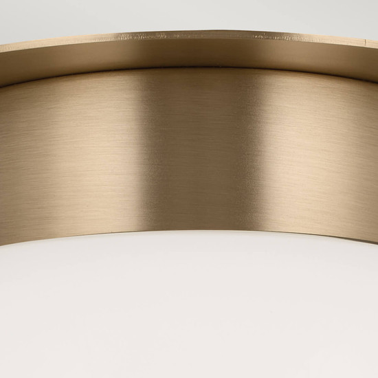 Elstead Albers Deckenleuchte E27  Champagnerbronze Opalglas rund