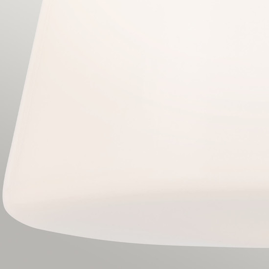 Elstead Albers Deckenleuchte E27 Schwarz Opalglas