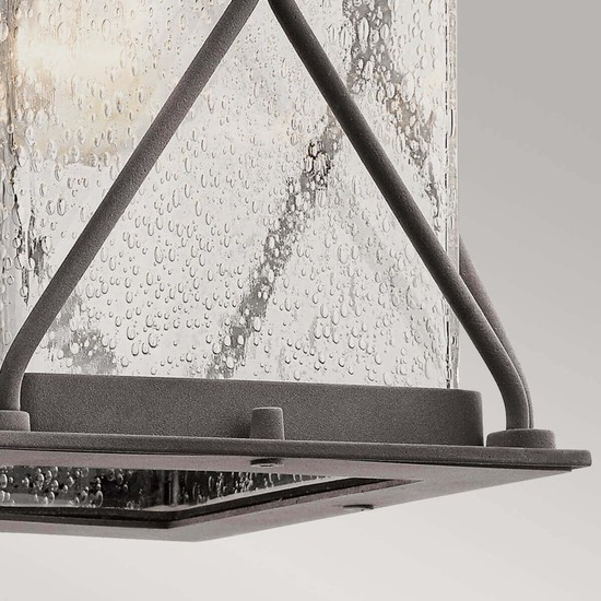 Elstead Argyle Außen-Wandleuchte E27 26cm Verwittertes Zink IP44