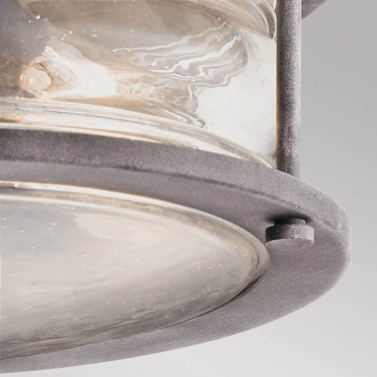 Elstead Ashland Bay Außen-Deckenleuchte E27 Verwittertes Zink IP44