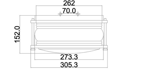 Elstead Ashland Bay Außen-Deckenleuchte E27 Verwittertes Zink IP44