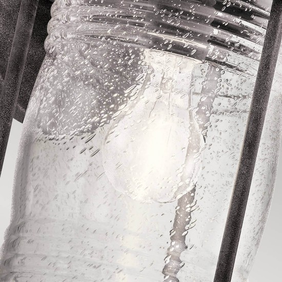 Elstead Ashland Bay Außen-Wandleuchte E27 35cm Verwittertes Zink IP44