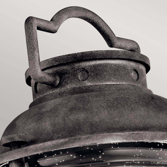 Elstead Ashland Bay Außen-Stehleuchte E27 Verwittertes Zink IP44