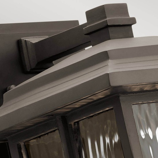 Elstead Beacon Square Außen-Wandleuchte E27 36cm Ältere Bronze IP44 Anti-Meerwasser