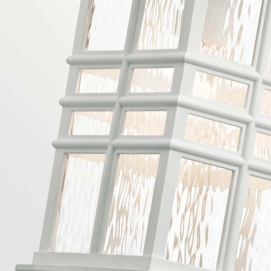 Elstead Beacon Square Außen-Hängeleuchte E27 Weiß IP44 Anti-Meerwasser