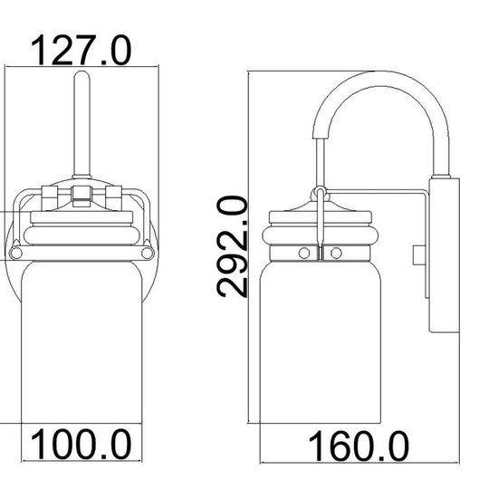 Elstead Brinley Wandleuchte E27 Nickel gebürstet