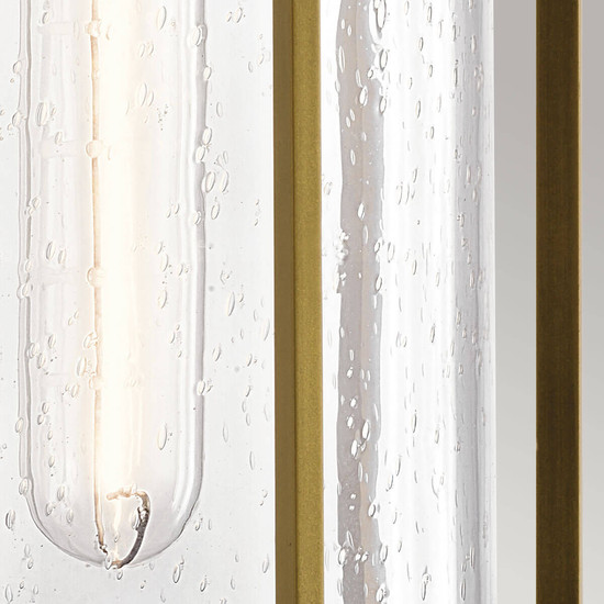 Elstead Camillo Außenwandleuchte E27 Lackiertes Naturmessing IP44