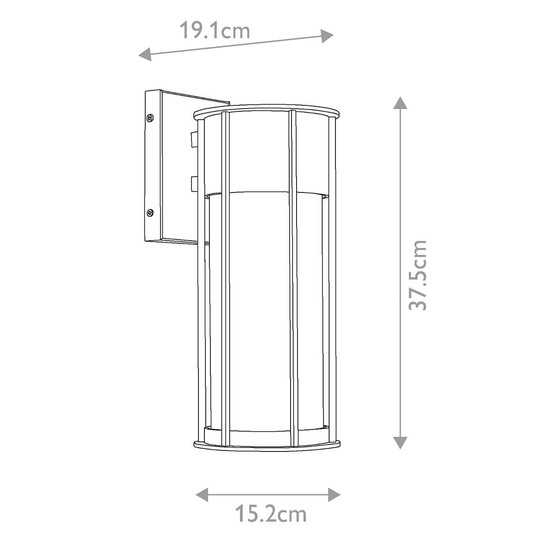 Elstead Camillo Außenwandleuchte E27 Lackiertes Naturmessing IP44