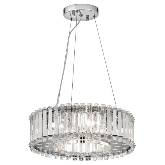 Elstead Crystal Skye LED Hängeleuchte G9 6-fach Chrom