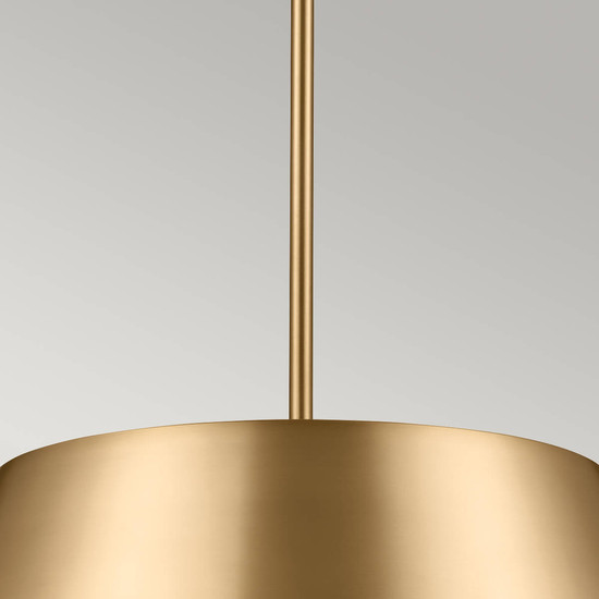 Elstead Luella Pendelleuchte E14 3-fach Gebürstetes Naturmessing