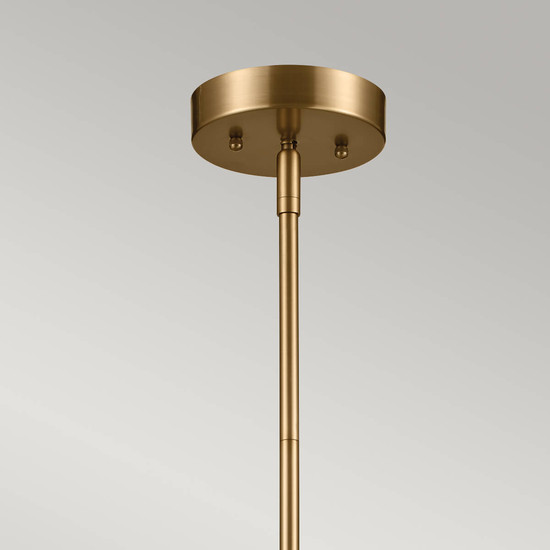 Elstead Luella Pendelleuchte E14 4-fach Schwarz und Messing