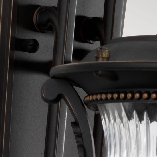 Elstead Luverne Außen-Wandleuchte E27 46cm Rubinierte Bronze IP44