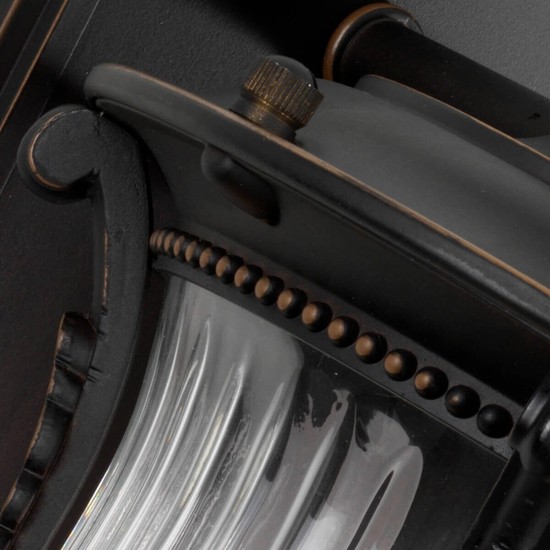 Elstead Luverne Außen-Wandleuchte E27 34cm Rubinierte Bronze IP44