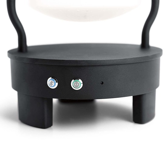 Elstead Lyndon LED Außen-Stehleuchte 48cm Bluetooth Lautsprecher UK Strukturiertes Schwarz IP44