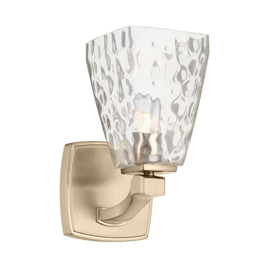 Elstead Marant LED Bad-Wandleuchte G9 IP44 Champagnerbronze Stahl Klarglas 24cm