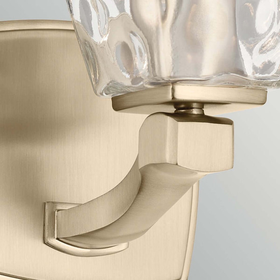 Elstead Marant LED Bad-Wandleuchte G9 IP44 Champagnerbronze Stahl Klarglas 24cm